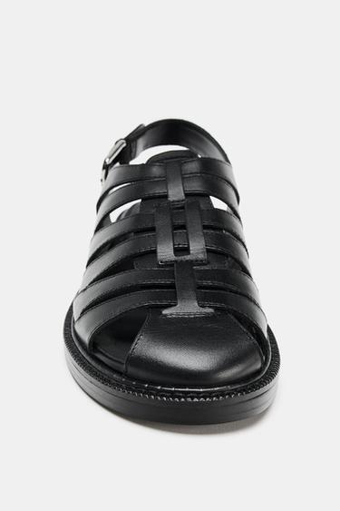SALOMÉS DÉCOLLETÉES EN CUIR - Noir de Zara - Image 4