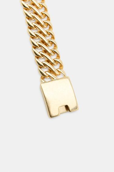 PACK OF 2 CHUNKY METAL BRACELETS - Golden by Zara - Image 2