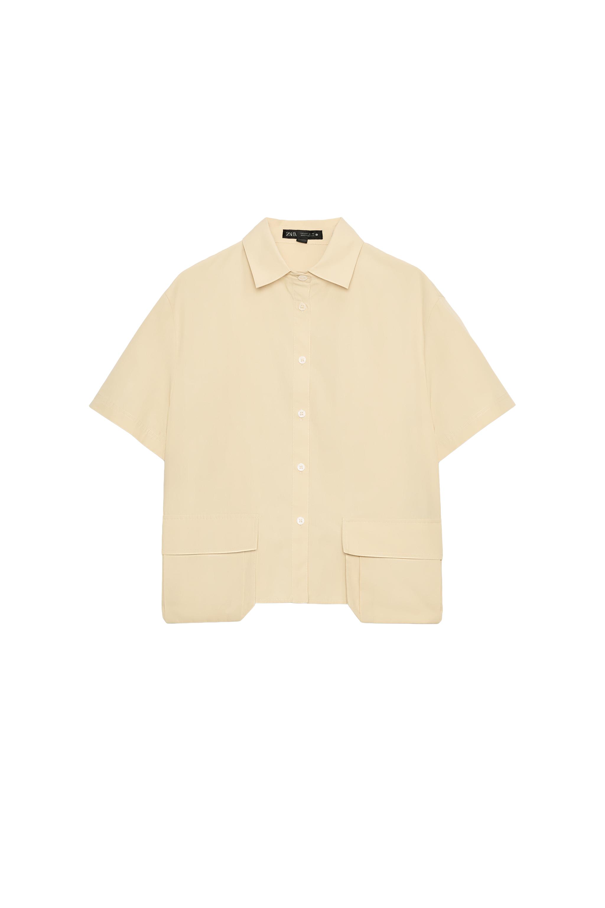 ZW COLLECTION ポケットシャツ - イエロー | ZARA Japan / 日本