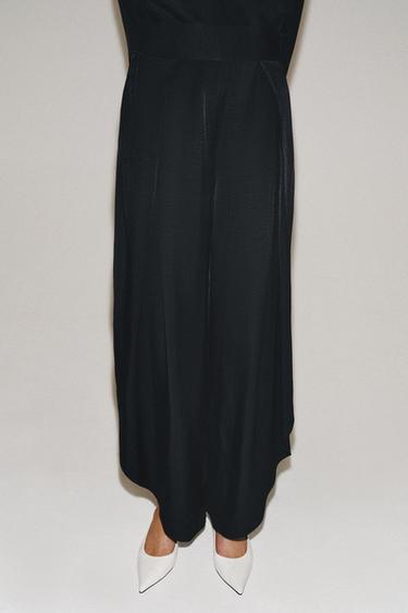 PANTALON À FENTES ZW COLLECTION - Noir de Zara - Image 7