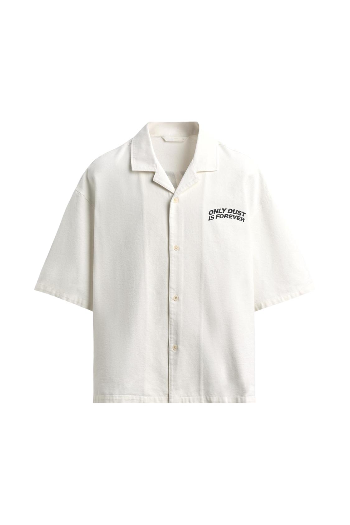 TEXTURED PRINT SHIRT - Image 4