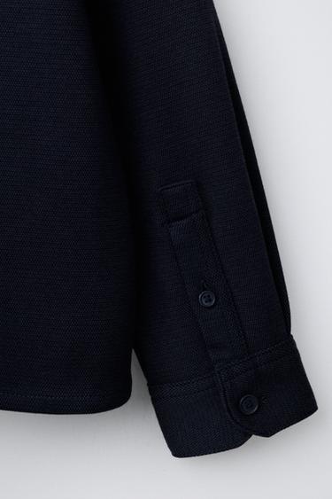 SURCHEMISE CONFORT - Bleu marine de Zara - Image 3