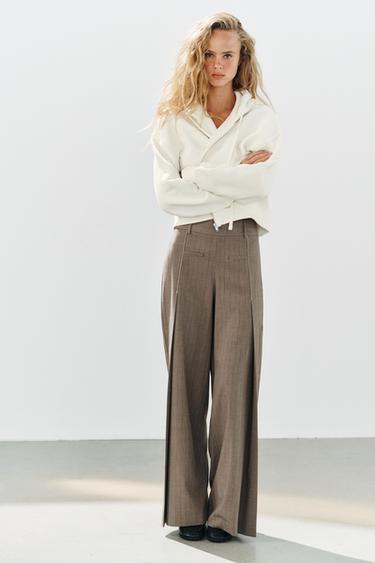 HOODIE WITH ZIP - Oyster-white by Zara