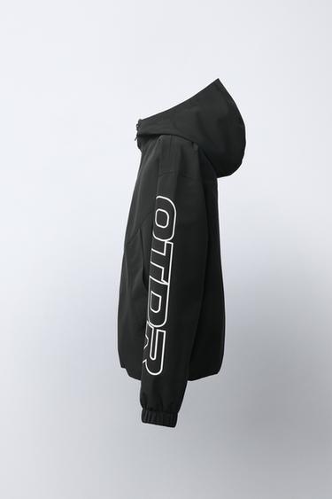 BLOUSON LÉGER DÉPERLANT - Noir de Zara
