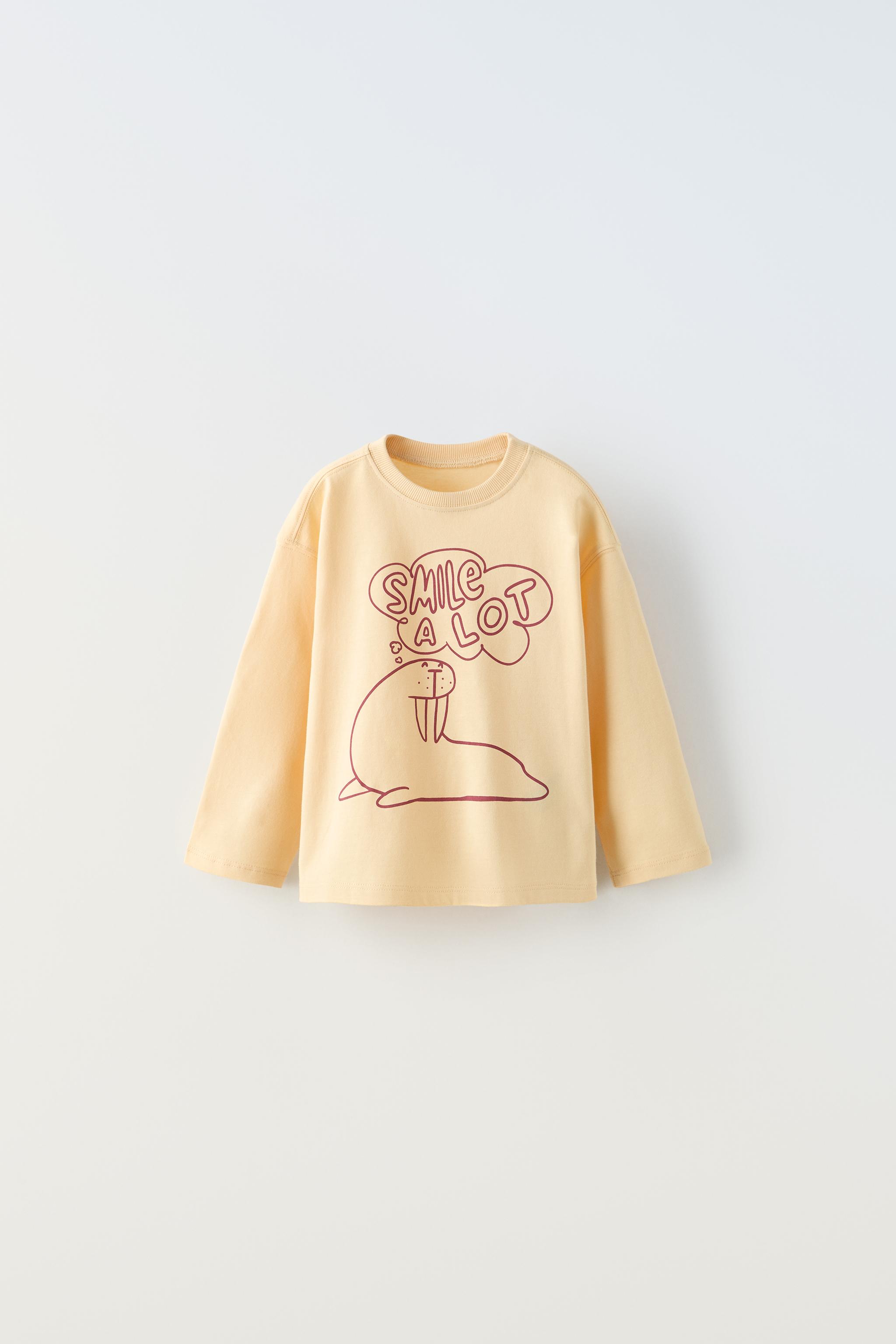 プリント Ｔシャツ - カーボングレー | ZARA Japan / 日本