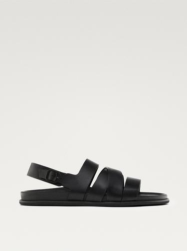 Zara Nappa strappy sandals - Black