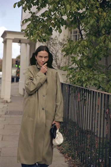 TRENCH LAVADO ZW COLLECTION LIMITED EDITION - Khaki claro de Zara