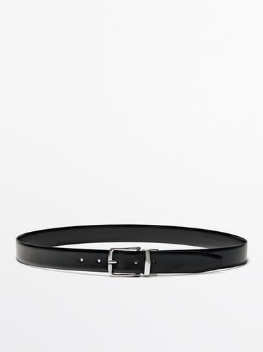 Cinturón reversible piel napa - Negro de Zara