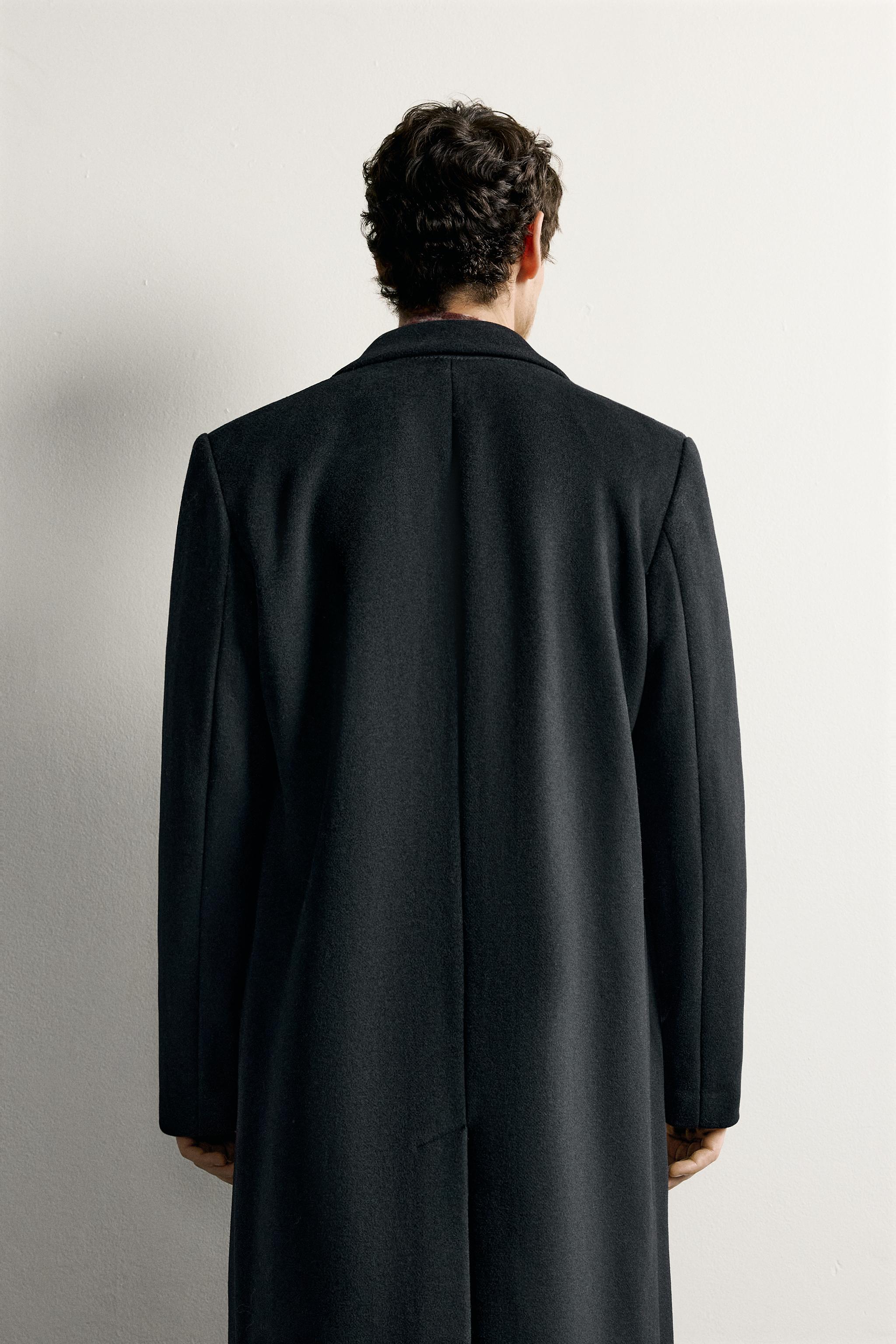REGULAR-FIT WOOL-BLEND COAT