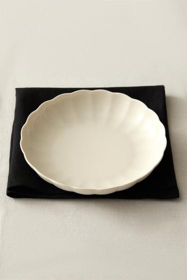 SCALLOPED PORCELAIN SOUP PLATE - White by Zara - Image 5