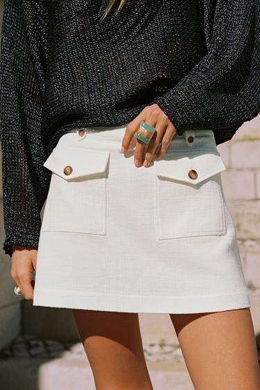 Zara 2-PACK OF RESIN STONE RINGS - Golden