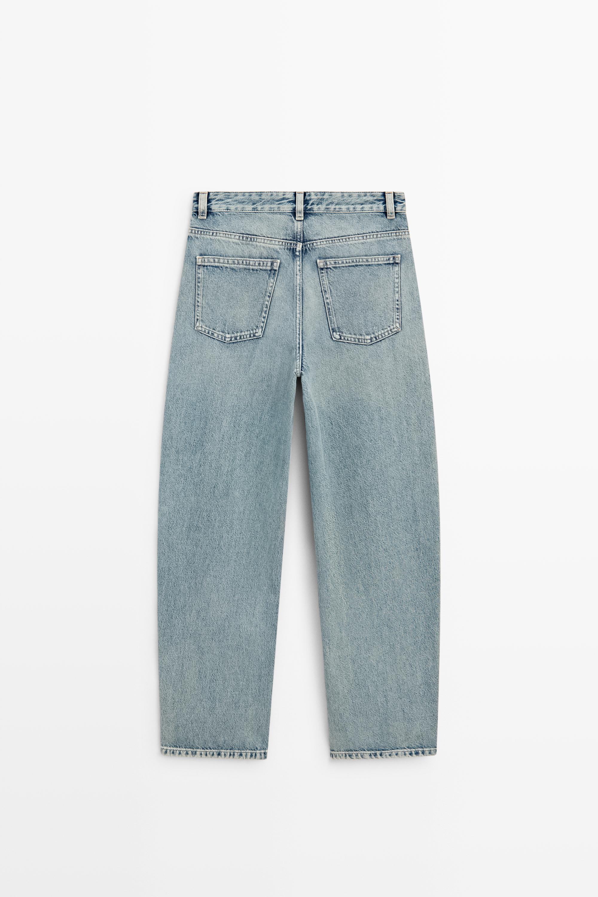 Jean barrel fit taille moyenne
