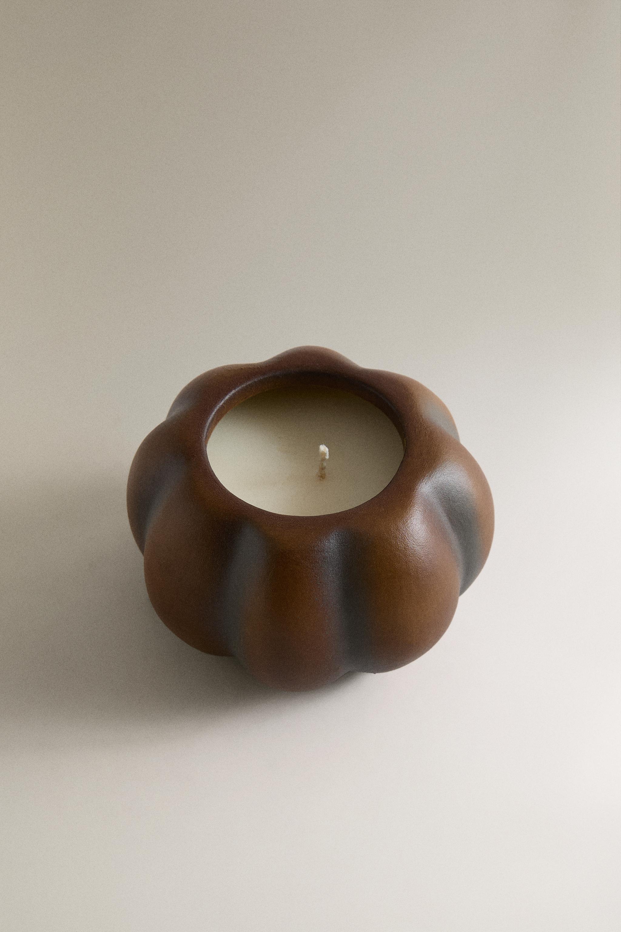 (240 G) PUMPKIN SPICE SCENTED CANDLE — Pumpkin