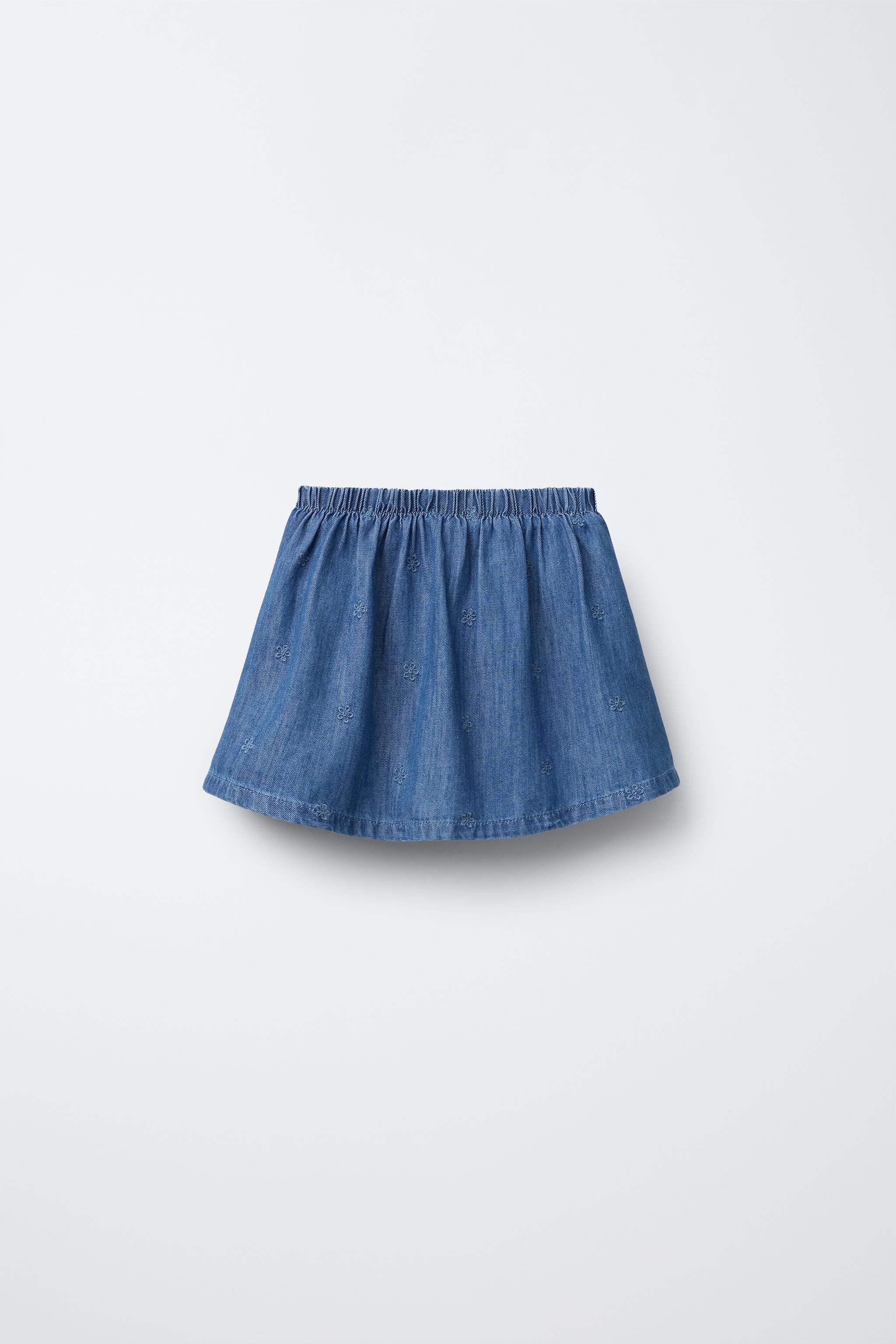 スカート Soor ploom Embroidered skort 8y Olive Skort, Embroidered Denim - Soor Ploom | Hello1234