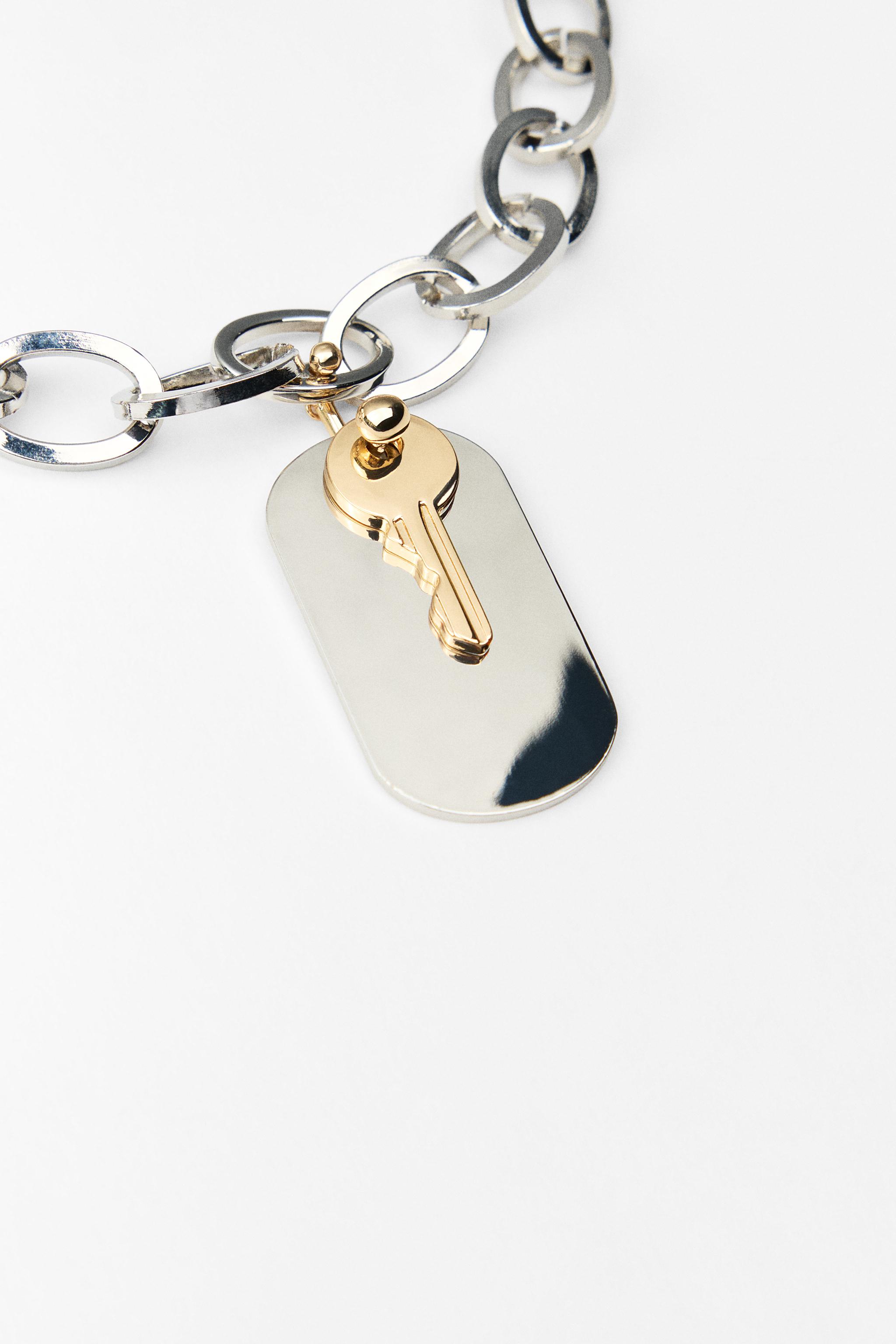 CHARM CHAIN NECKLACE - Silver | ZARA United States CHARM CHAIN NECKLACE - Silver | ZARA United States