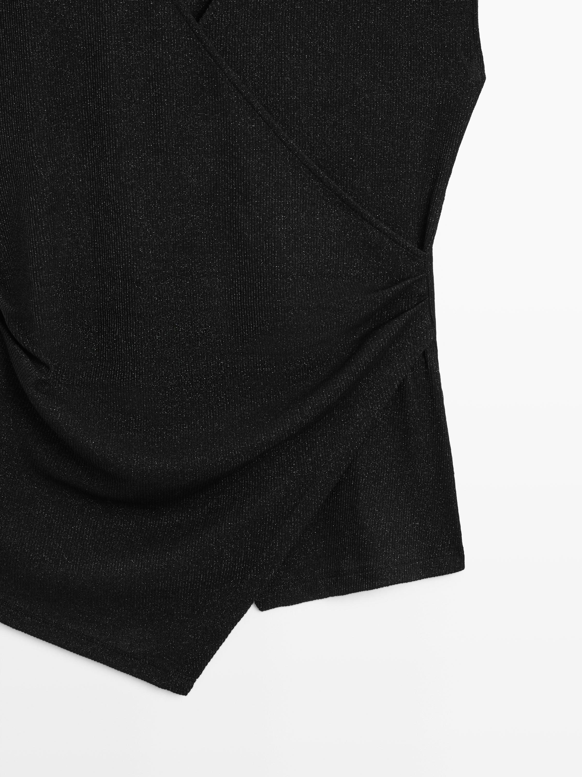 Top cache-cœur finition métallisée