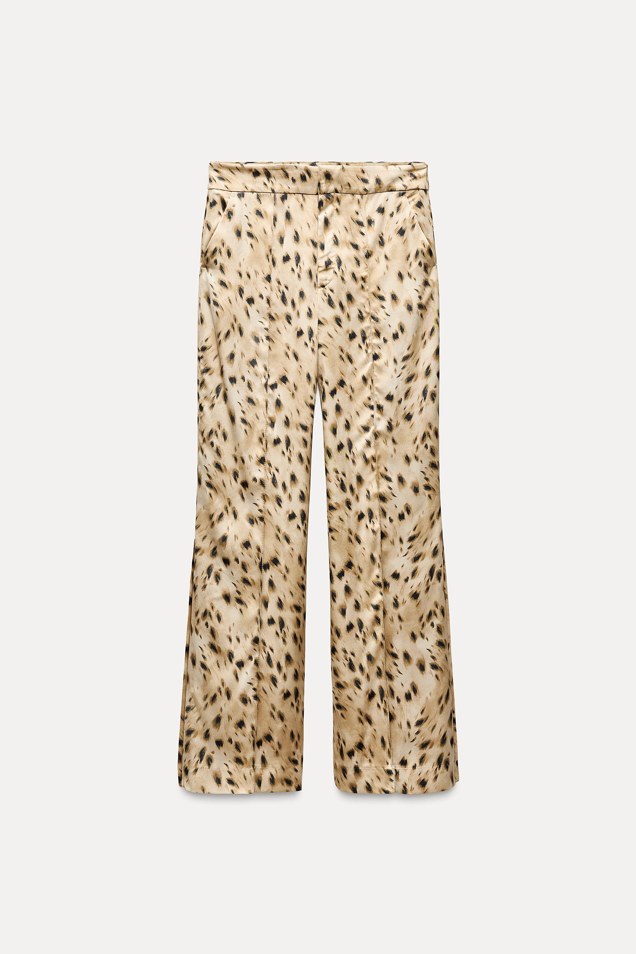 ZW COLLECTION ANIMAL PRINT PANTS - cheetah | ZARA United States