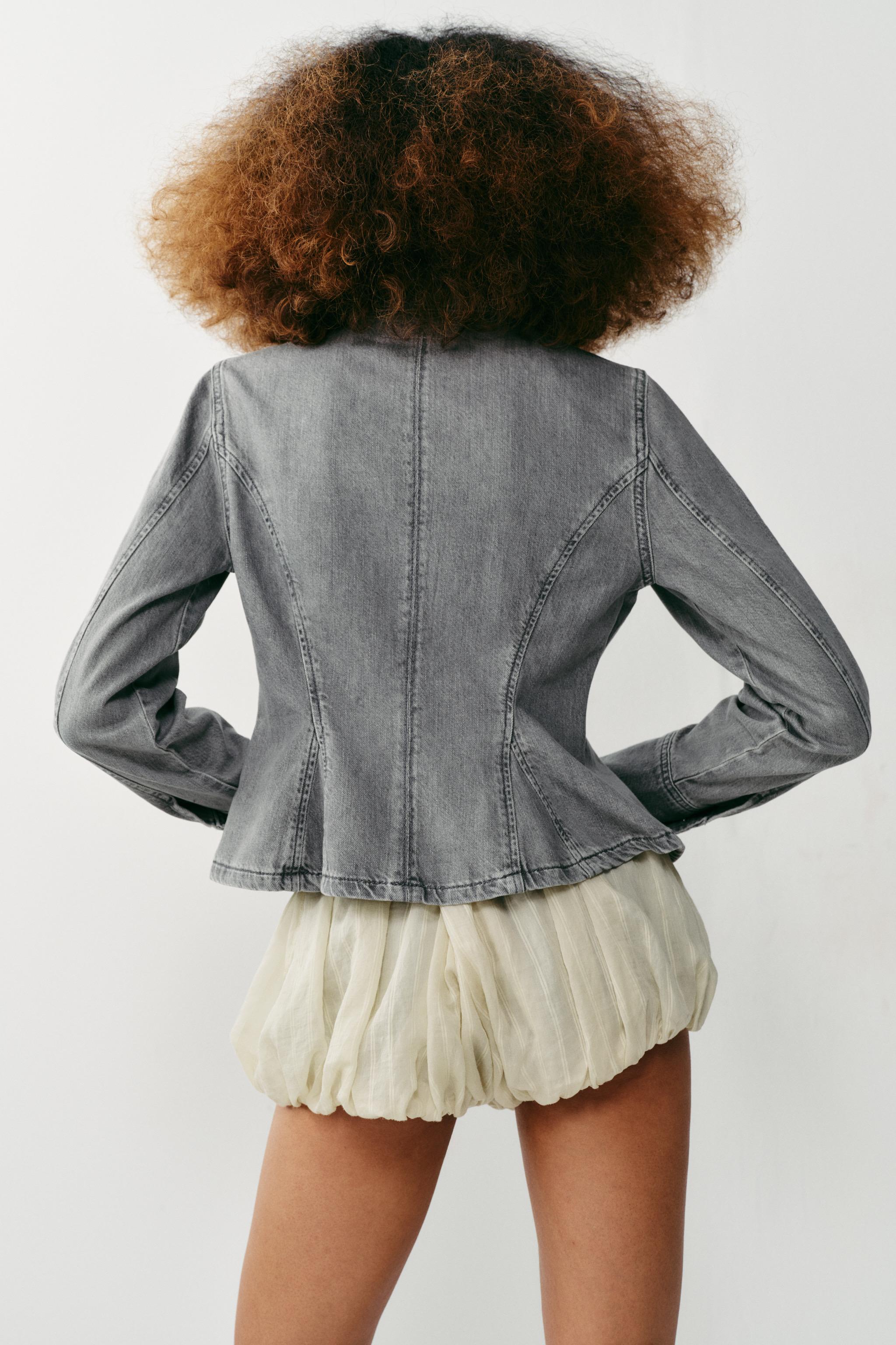 Z1975 PEPLUM SÜSLÜ DÜĞMELİ CEKET - Görsel 8