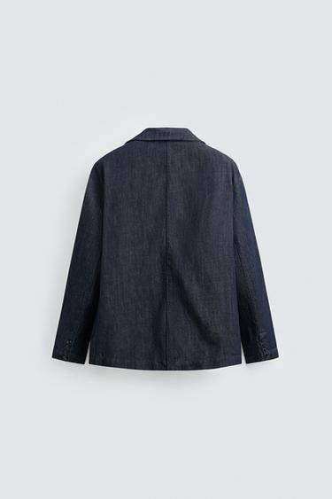 BLAZER DENIM COUPE DÉCONTRACTÉE - Indigo de Zara - Image 7