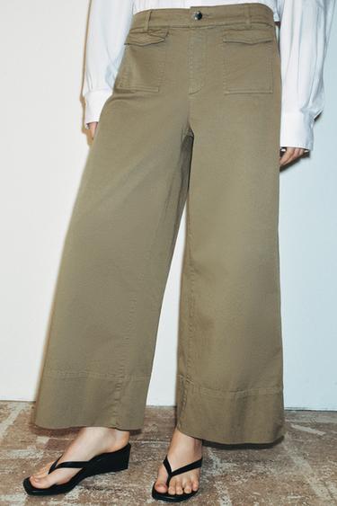 JUPE-CULOTTE Z1975 À POCHES - Kaki de Zara - Image 3