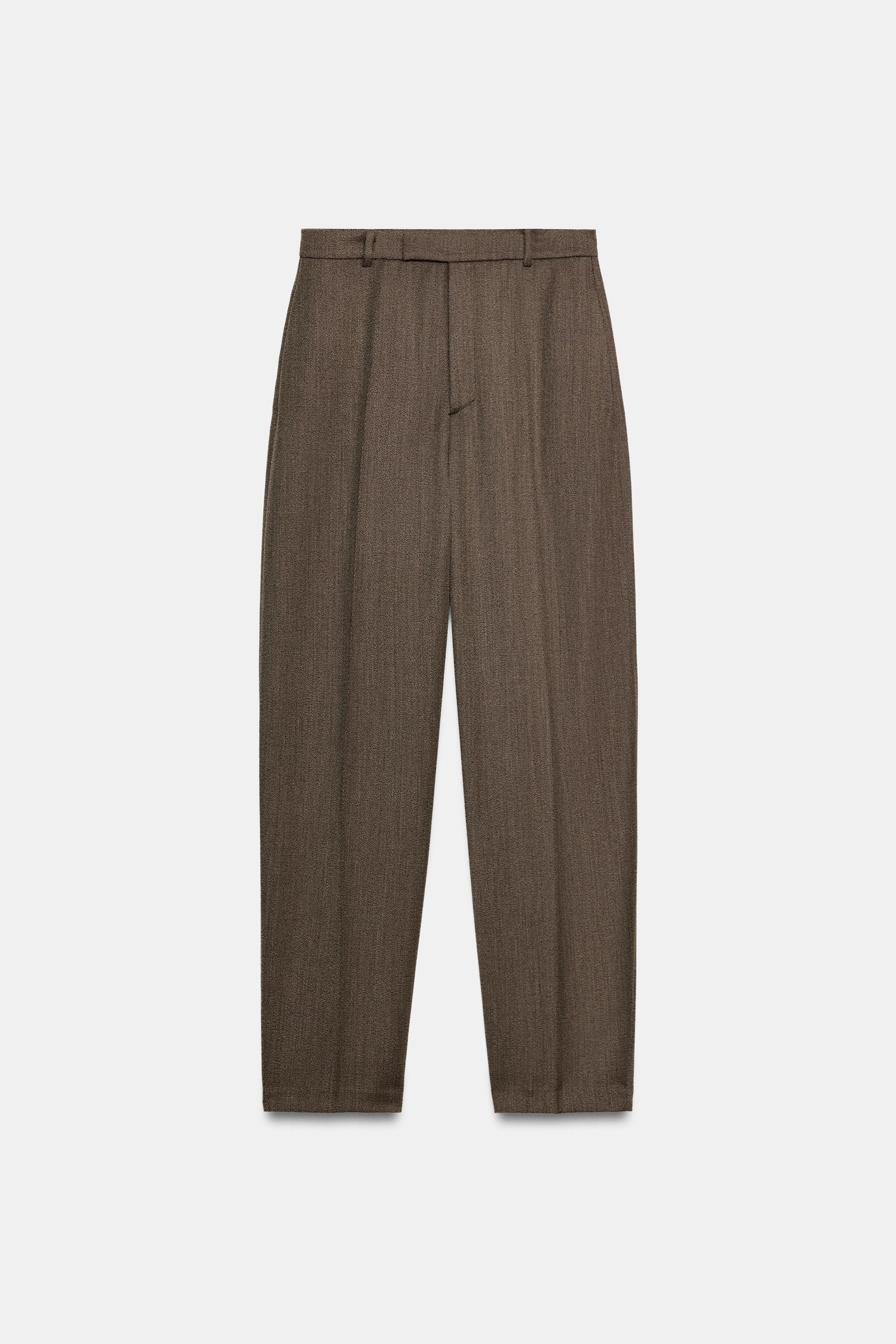WOOL-BLEND ZW COLLECTION BALLOON PANTS
