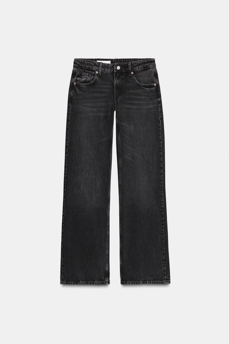 TRF WIDE-LEG LOW-RISE JEANS