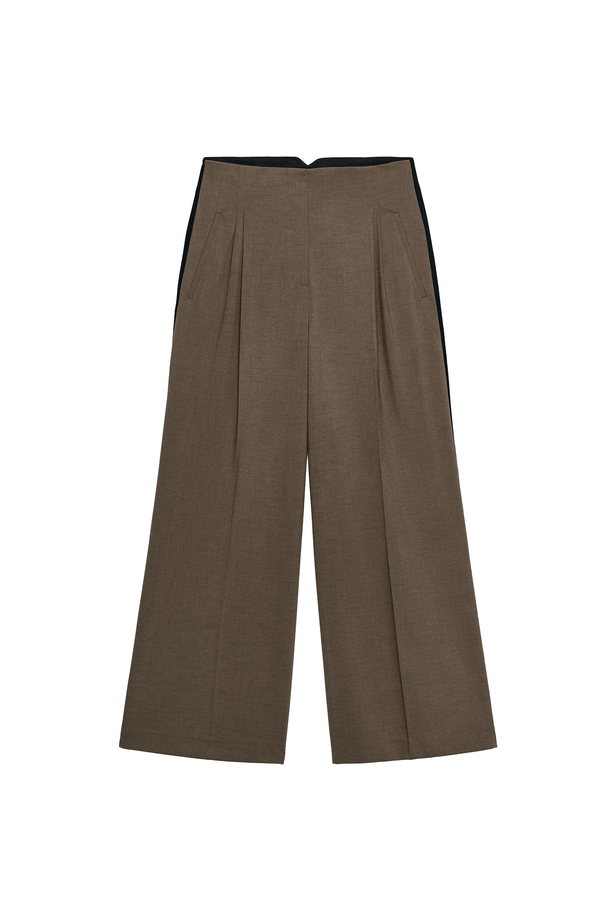PANTALÓN COMBINADO PLIEGUES ZW COLLECTION
