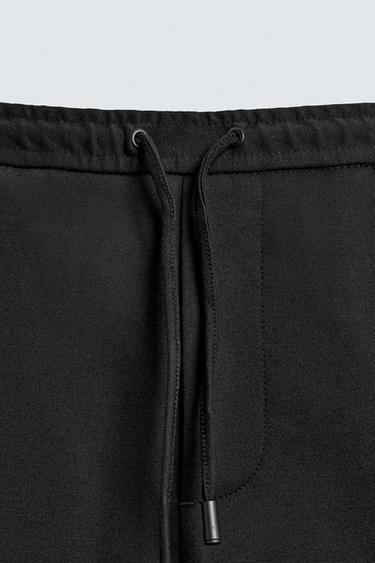 REGULAR FIT COMFORT BERMUDA SHORTS - Black by Zara - Image 9