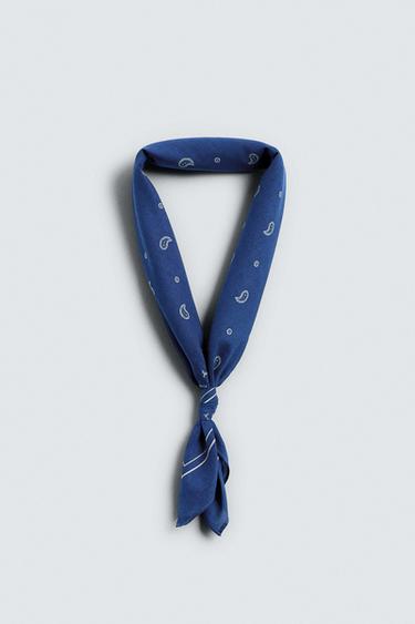 BANDANA ESTAMPADO PAISLEY - Azulón de Zara