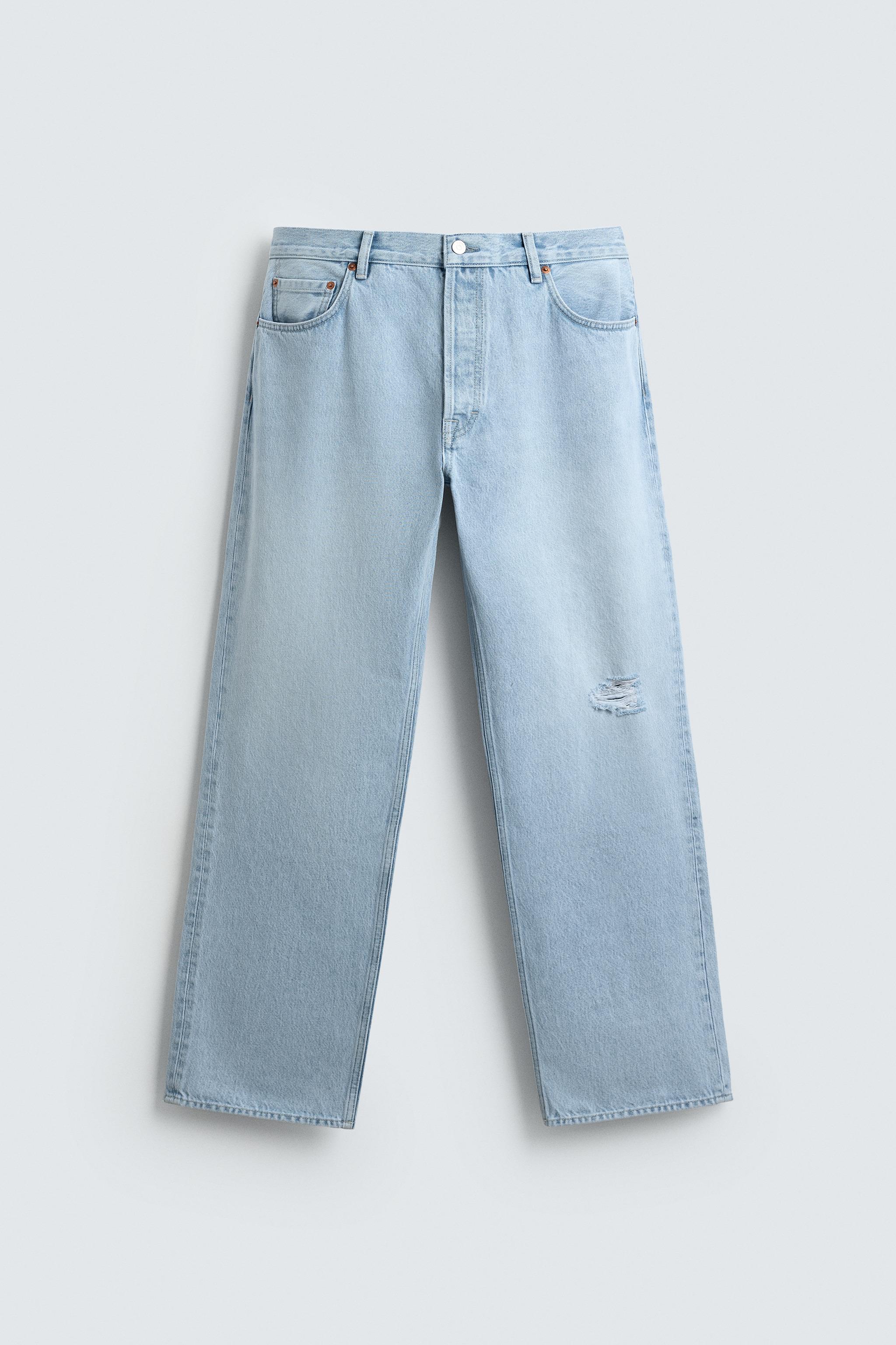 JEANS STRAIGHT FIT DÉCHIRURES