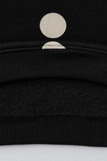 POLKA DOT SWEATSHIRT - Black by Zara - Image 3