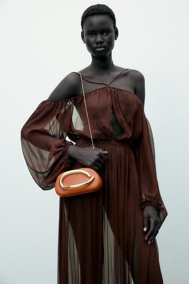 MINAUDIÈRE WITH GOLDEN CLASP - Orange by Zara - Image 1