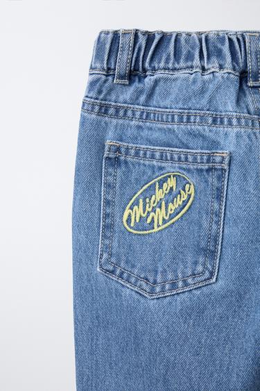 MICKEY MOUSE © DISNEY BAGGY JEANS - Mid-blue by Zara - Image 3