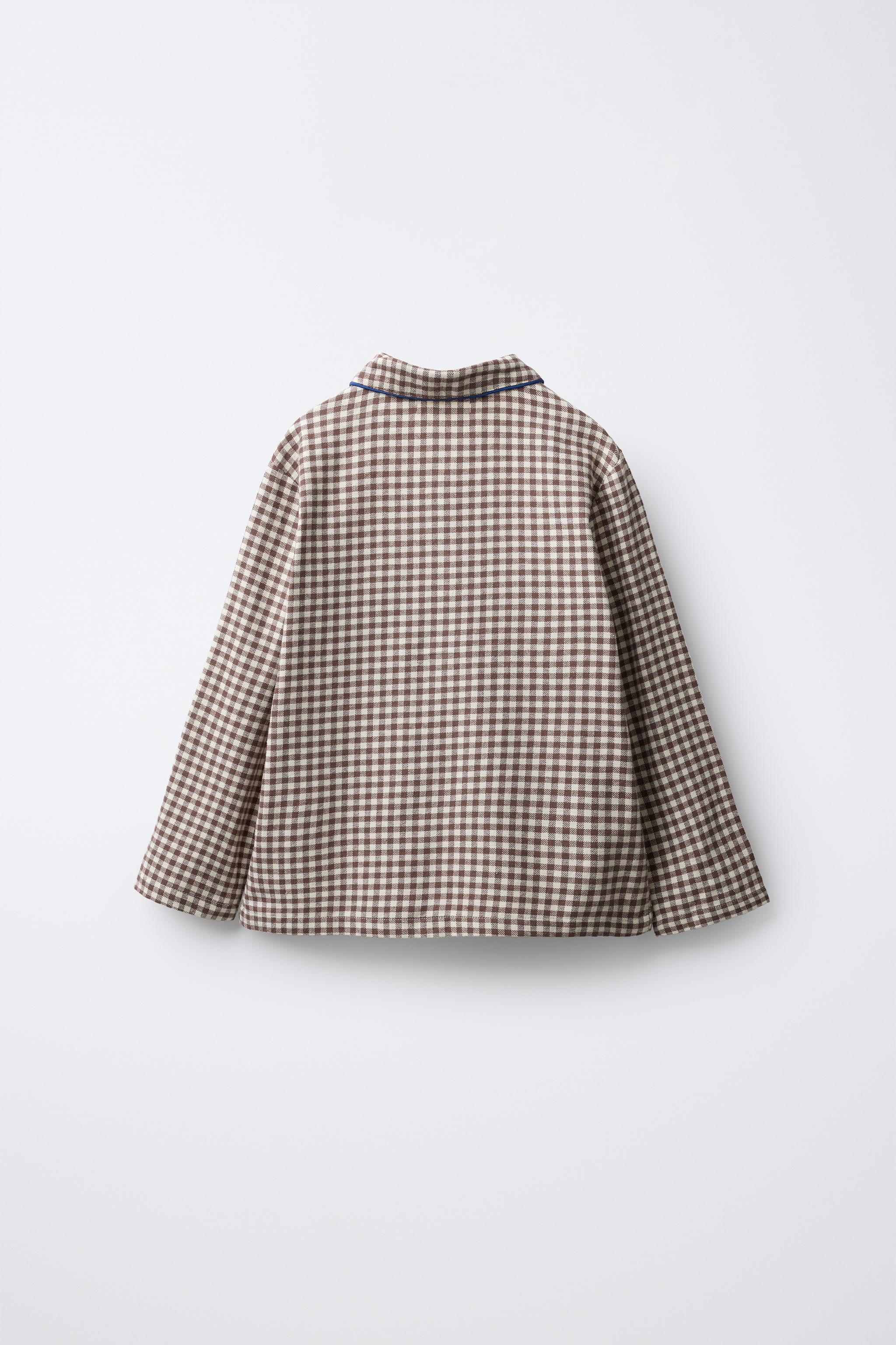 3-6 YEARS/ GINGHAM FLANNEL PAJAMAS