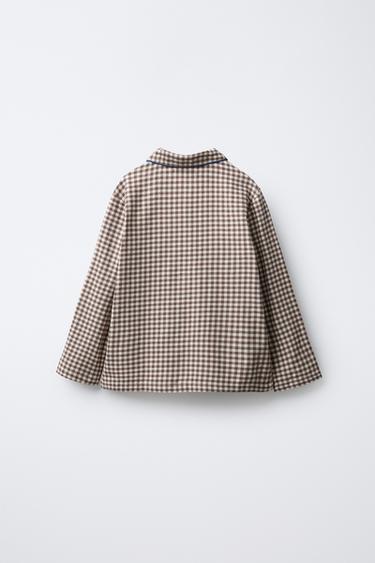 3-6 ANS / PYJAMA EN FLANELLE À CARREAUX VICHY - Marron de Zara - Image 2