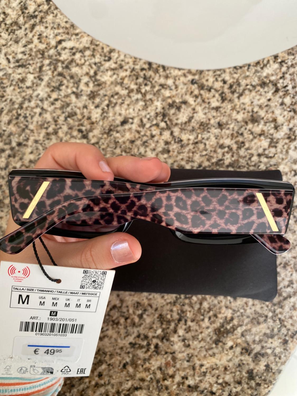 RECTANGULAR ANIMAL PRINT SUNGLASSES - Image 3