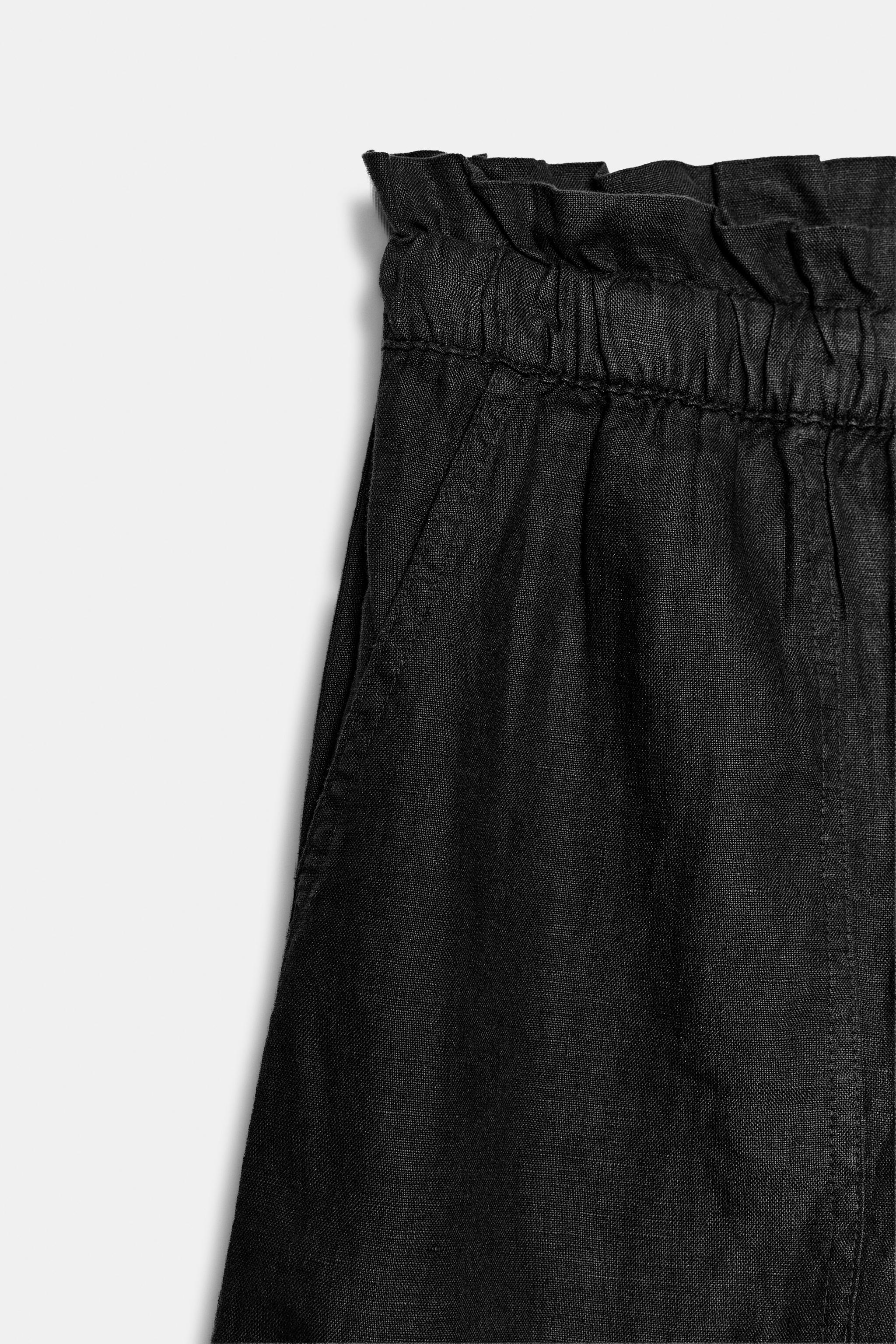 Женские шорты Zara 100% LINEN SHORTS ZW COLLECTION — фото 8