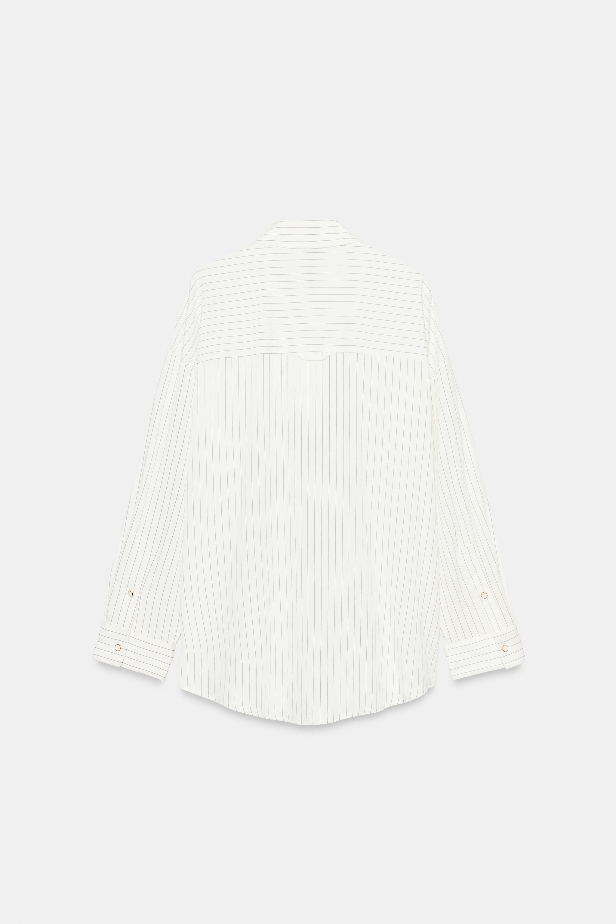 Zara STRIPED SHIRT — фото 9