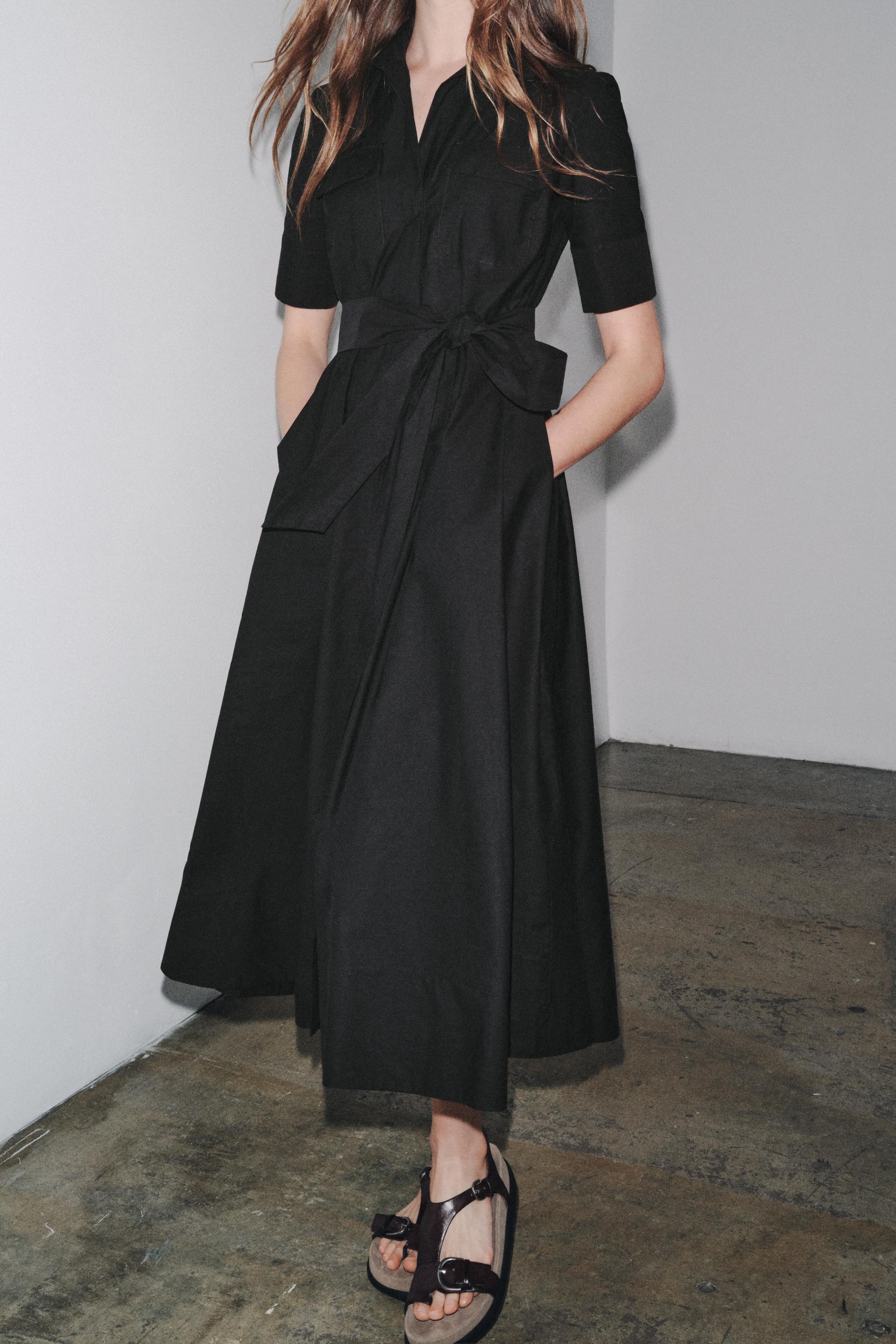 ZW COLLECTION POPLIN MIDI DRESS