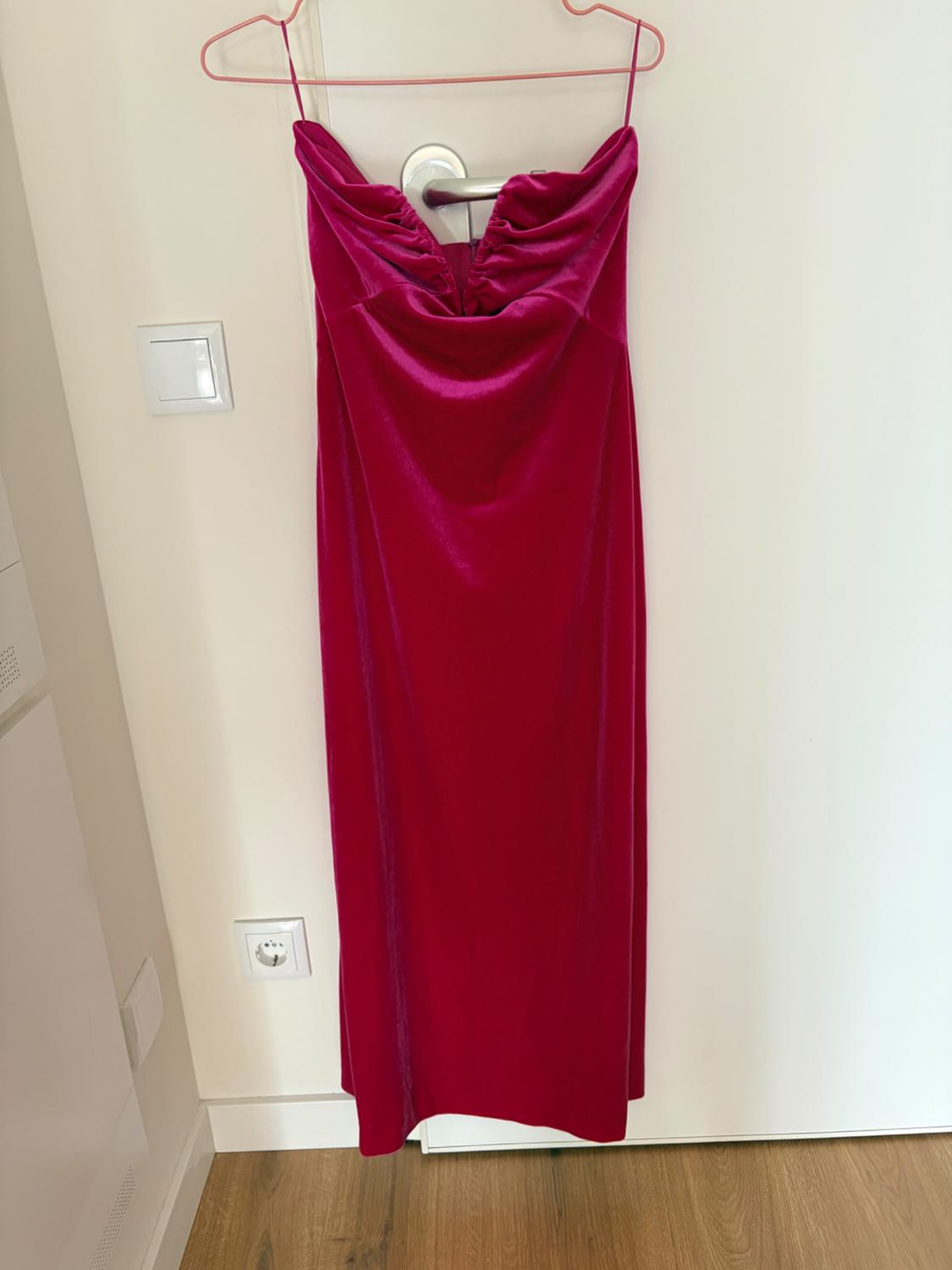 VELVET MIDI DRESS - Image 2