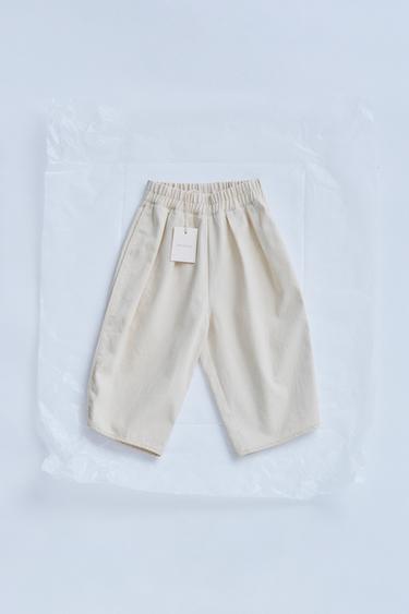 TIMELESZ - PANTALÓN BAGGY - Crudo de Zara - Imagen 0