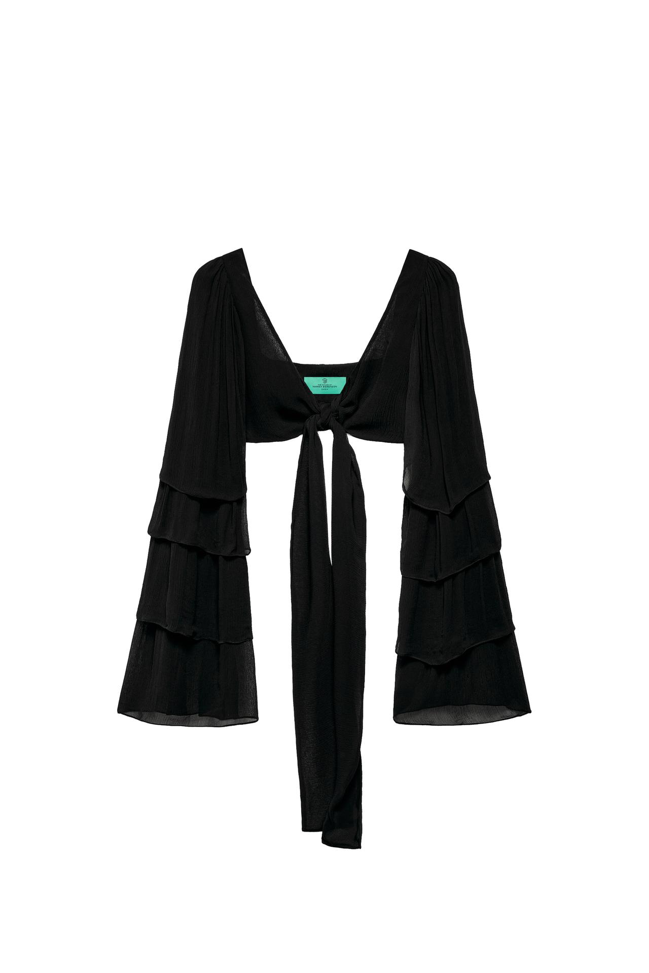Топ с рюшами MARISA BERENSON X ZARA + пояс-цепь MARISA BERENSON X ZARA