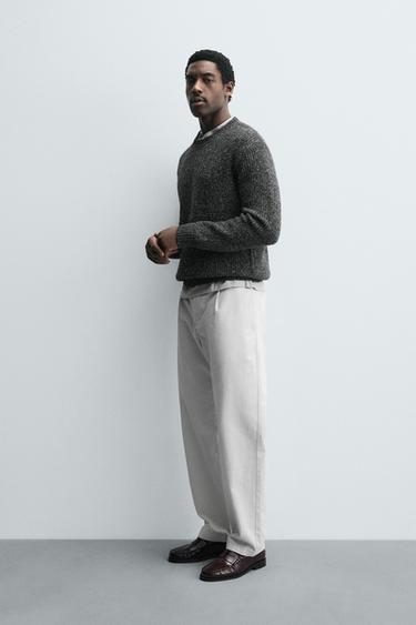 PURL KNIT JUMPER - Grey / Blue by Zara - Image 3