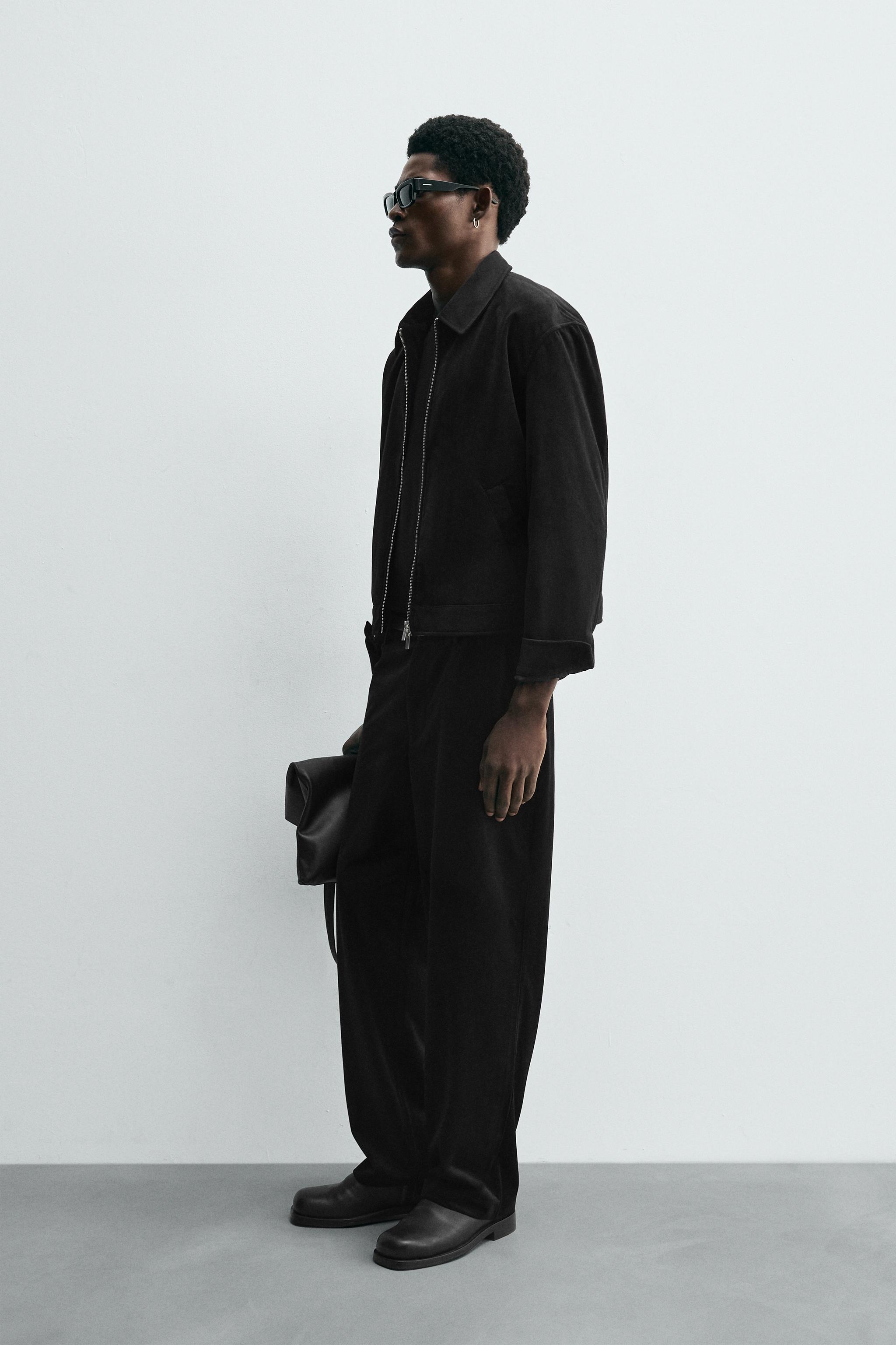 TEXTURED VELVET OVERSHIRT