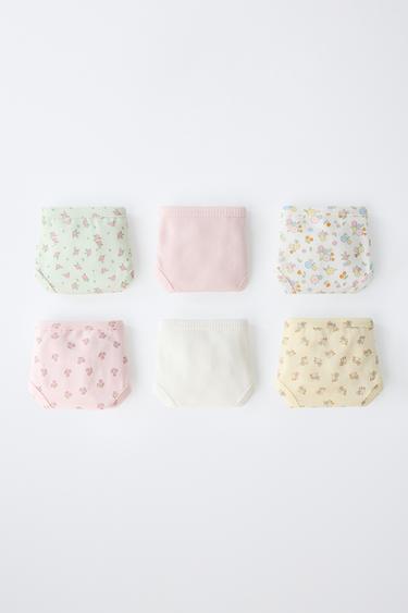 1.5-6 YEARS/ PACK OF SIX FLORAL BRIEFS - Multicoloured by Zara