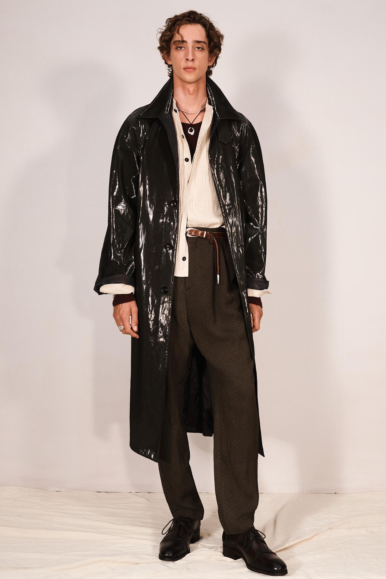 OVERSIZE METALLIC EFFECT TRENCH COAT