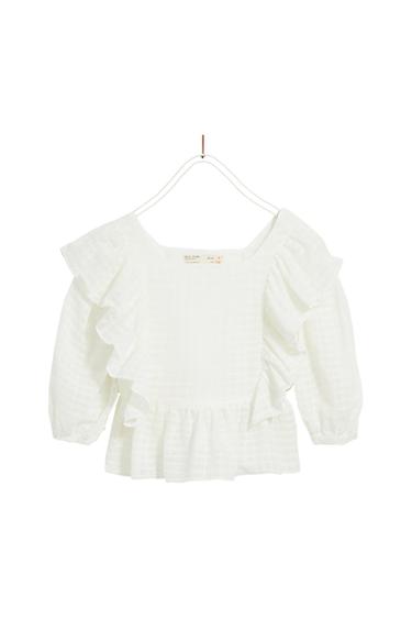 FRILLED BLOUSE