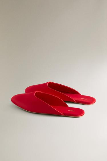 MULES SATIN - Rouge de Zara - Image 3