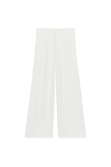 PANTALÓN NERVIO SOFT - Blanco roto de Zara