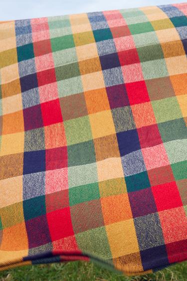 TOVAGLIA COTONE SPESSO QUADRI - Mattone di Zara